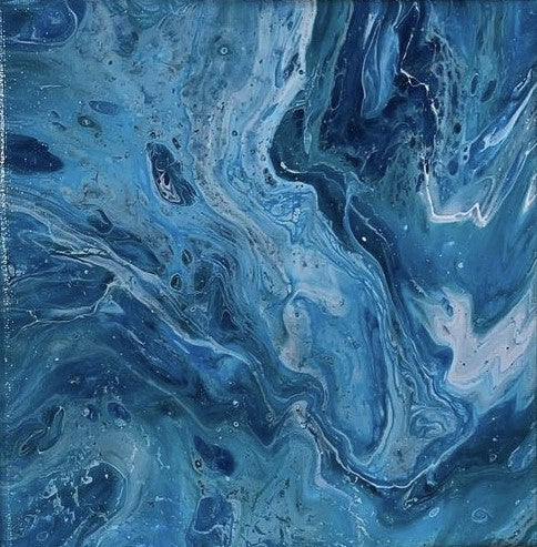 Lost in the Sea - Drip Painting